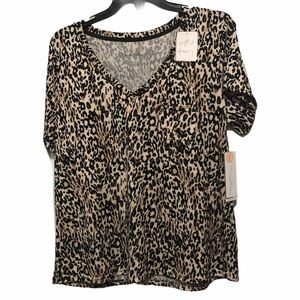 2 Piece Marilyn Monroe Pajama Set Leopard Print